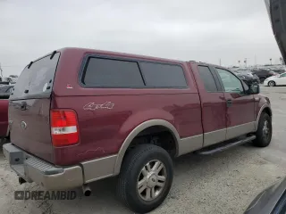 2004 Ford F-150 XLT with VIN 1FTPX14504NA99210, listed as a Copart auction lot 55646105 with 130,865 mi miles and Salvage Title. Bid and sale history available at carsss.com. Image 3.