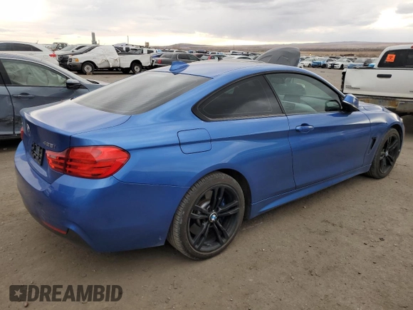 2014 BMW 4 Series 428i xDrive with VIN WBA3N5C59EF717159, listed as a Copart auction lot 44918735 with 86,101 mi miles and Salvage Title. Bid and sale history available at DreamBid. Image 3.