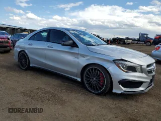 2015 Mercedes-Benz CLA 45 AMG with VIN WDDSJ5CB2FN216868, listed as a Copart auction lot 55498545 with 67,351 mi miles and Salvage title. Bid and sale history available at DreamBid. Image 4.
