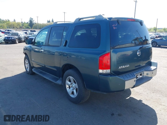 2006 Nissan Armada LE z VIN 5N1AA08B76N715551, wystawiony jako IAAI lot #42039846 z przebiegiem 177 840 mil mil oraz . Historia ofert i sprzedaży dostępna na DreamBid. Obrazek 3.