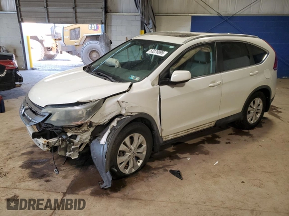 2014 Honda CR-V EX-L with VIN 5J6RM4H75EL038165, listed as a Copart auction lot 53278895 with 0 mi miles and Salvage Title. Bid and sale history available at carsss.com. Image 1.