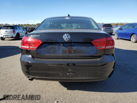 2012 Volkswagen Passat SE with VIN 1VWBP7A36CC061293, listed as a Copart auction lot 88065715 with 100,640 mi miles and Salvage Title. Bid and sale history available at carsss.com. Image 6.