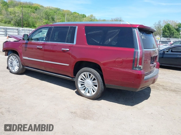 2018 Cadillac Escalade ESV Platinum z VIN 1GYS4KKJXJR270598, wystawiony jako IAAI lot #42238452 z przebiegiem 60 194 mil mil oraz . Historia ofert i sprzedaży dostępna na DreamBid. Obrazek 3.