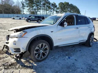 2017 BMW X3 sDrive28i with VIN 5UXWZ7C37H0X42405, listed as a Copart auction lot 49547385 with 0 mi miles and Salvage Title. Bid and sale history available at carsss.com. Image 1.