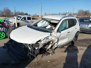2019 Nissan Rogue SV with VIN 5N1AT2MV1KC705335, listed as a IAAI auction lot 41673861 with 91,735 mi miles. Bid and sale history available at carsss.com. Image 16.