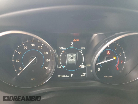 2018 Jaguar F-Pace 35t Prestige with VIN SADCK2EV9JA247055, listed as a Copart auction lot 71807684 with 91,556 mi miles and Salvage title. Bid and sale history available at DreamBid. Image 9.