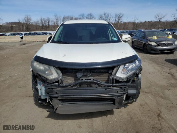 2017 Nissan Rogue SL with VIN JN8AT2MV7HW004637, listed as a Copart auction lot 48753385 with 120,368 mi miles and Salvage Title. Bid and sale history available at carsss.com. Image 5.