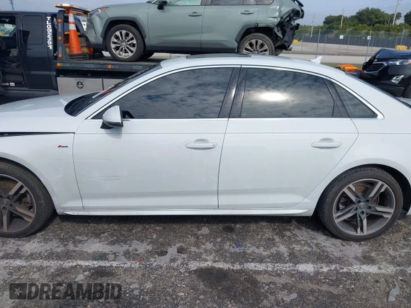 2018 Audi A4 Premium Plus with VIN WAULMAF48JA090847, listed as a IAAI auction lot 41389591 with 74,551 mi miles. Bid and sale history available at carsss.com. Image 14.