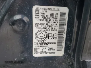 2006 Nissan X-Trail XE z VIN JN8BT08V76W212159, wystawiony jako Copart lot #86215994 z przebiegiem 230 211 mil mil oraz Szkody całkowita. Historia ofert i sprzedaży dostępna na DreamBid. Obrazek 14.