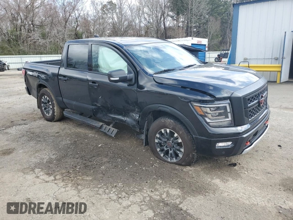 2024 Nissan Titan Pro-4X z VIN 1N6AA1ED3RN116454, wystawiony jako Copart lot #43611905 z przebiegiem 8 563 mil mil oraz Szkoda całkowita • Salvage title. Historia ofert i sprzedaży dostępna na DreamBid. Obrazek 4.