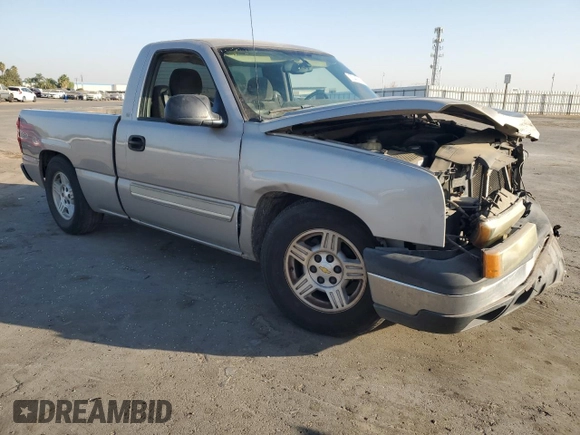 2004 Chevrolet Silverado 1500 LS with VIN 1GCEC14V24Z321550, listed as a Copart auction lot 75447474 with 165,225 mi miles and Salvage Title. Bid and sale history available at carsss.com. Image 4.