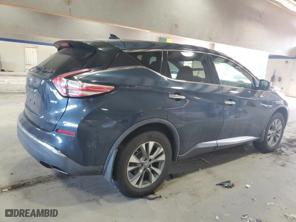 2017 Nissan Murano SL with VIN 5N1AZ2MH2HN135853, listed as a Copart auction lot 46640455 with 67,253 mi miles and Salvage Title. Bid and sale history available at carsss.com. Image 3.