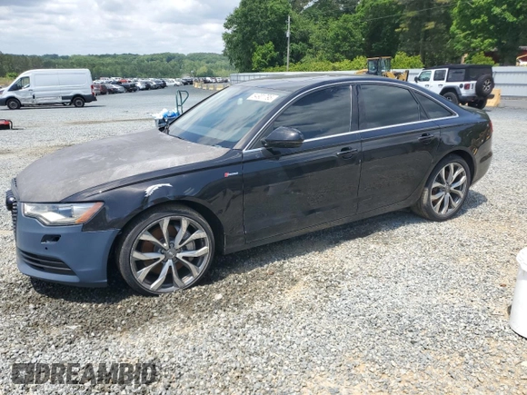 2013 Audi A6 Premium Plus with VIN WAUGGAFCXDN103742, listed as a Copart auction lot 54901795 with 122,795 mi miles and Clean title. Bid and sale history available at DreamBid. Image 1.
