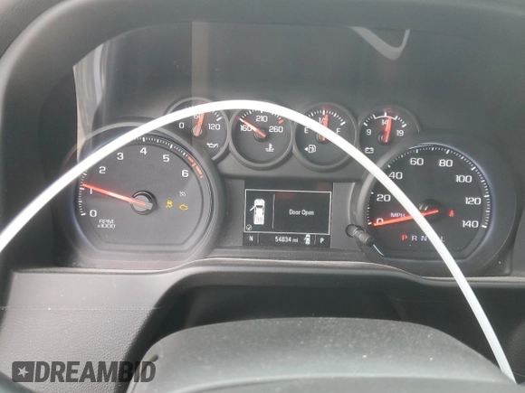 2020 Chevrolet Silverado 1500 Custom with VIN 1GCRWBEH3LZ332479, listed as a Copart auction lot 88809145 with 54,834 mi miles and Salvage Title. Bid and sale history available at carsss.com. Image 9.