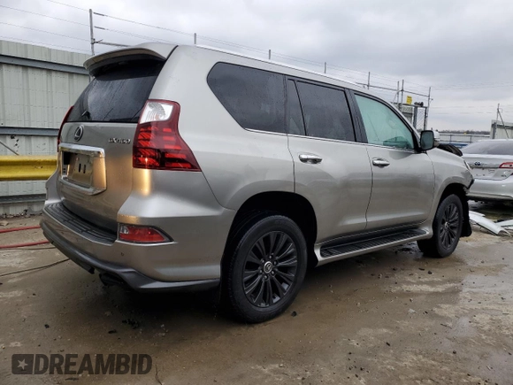 2021 Lexus GX with VIN JTJAM7BX0M5290998, listed as a Copart auction lot 48205235 with 49,974 mi miles and Salvage Title. Bid and sale history available at carsss.com. Image 3.