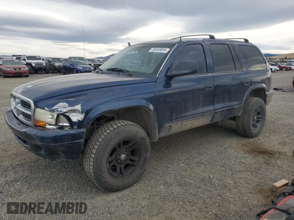 2002 Dodge Durango SLT z VIN 1B4HS48N52F176866, wystawiony jako Copart lot #80549804 z przebiegiem 216 558 mil mil oraz Czysty tytuł • Clean title. Historia ofert i sprzedaży dostępna na DreamBid. Obrazek 1.