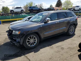 2014 Jeep Grand Cherokee Limited z VIN 1C4RJFBG5EC204901, wystawiony jako Copart lot #56739395 z przebiegiem 113 535 mil mil oraz Szkoda całkowita • Salvage title. Historia ofert i sprzedaży dostępna na DreamBid. Obrazek 1.