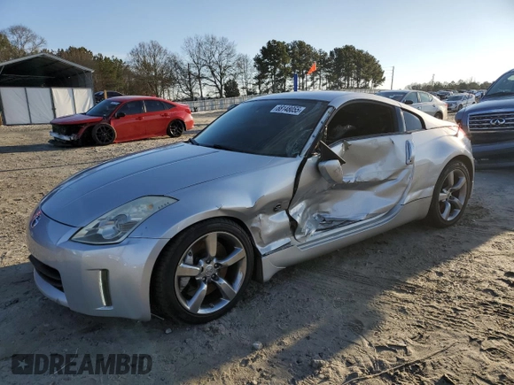 2006 Nissan 350Z Touring with VIN JN1AZ34D86M331888, listed as a Copart auction lot 88148055 with 334,883 mi miles and Salvage Title. Bid and sale history available at carsss.com. Image 1.