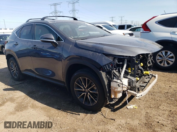 2023 Lexus NX 350 Premium with VIN 2T2GGCEZ4PC031265, listed as a Copart auction lot 58385355 with 32,498 mi miles and Salvage title. Bid and sale history available at DreamBid. Image 4.