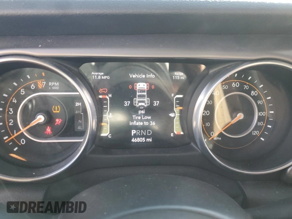 2020 Jeep Wrangler Sport S z VIN 1C4GJXAG7LW282767, wystawiony jako Copart lot #79846214 z przebiegiem 46 805 mil mil oraz Szkoda całkowita • Salvage title. Historia ofert i sprzedaży dostępna na DreamBid. Obrazek 9.
