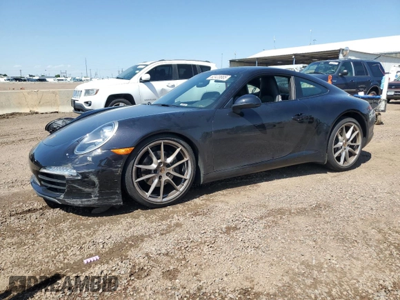 2014 Porsche 911 Carrera with VIN WP0AA2A92ES106763, listed as a Copart auction lot 62423665 with 26,541 mi miles and Salvage title. Bid and sale history available at DreamBid. Image 1.