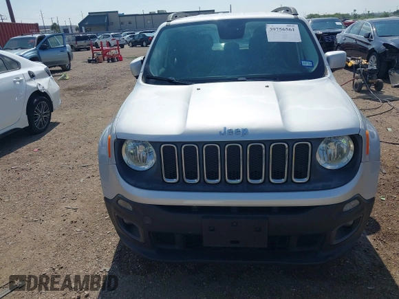2015 Jeep Renegade Latitude with VIN ZACCJABH0FPB65461, listed as a IAAI auction lot 39756561 with 132,135 mi miles. Bid and sale history available at carsss.com. Image 13.