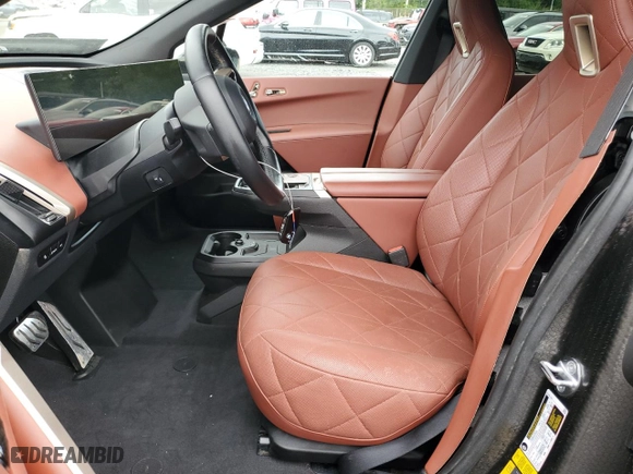 2023 BMW iX M60 with VIN WB533CF0XPCK81841, listed as a Copart auction lot 68497884 with 10,318 mi miles and Salvage Title. Bid and sale history available at carsss.com. Image 7.