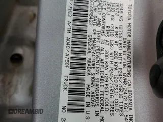 2007 Toyota Tacoma z VIN 5TEMU52NX7Z338432, wystawiony jako Copart lot #55851235 z przebiegiem 194 976 mil mil oraz Szkoda całkowita • Salvage title. Historia ofert i sprzedaży dostępna na DreamBid. Obrazek 12.