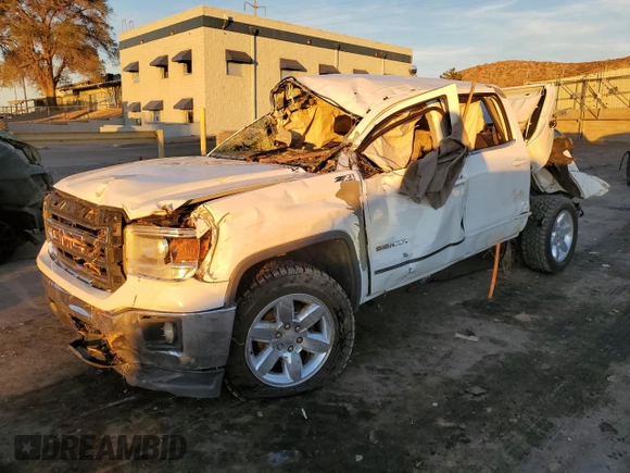 2015 GMC Sierra 1500 SLE z VIN 3GTU2UEC6FG148082, wystawiony jako Copart lot #77706584 z przebiegiem Nie podano mil oraz Szkoda całkowita • Salvage title. Historia ofert i sprzedaży dostępna na DreamBid. Obrazek 1.