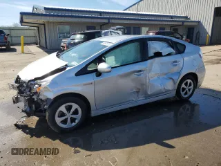 2014 Toyota Prius Four with VIN JTDKN3DUXE0384658, listed as a Copart auction lot 53501075 with 116,889 mi miles and Salvage Title. Bid and sale history available at carsss.com. Image 1.