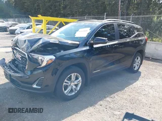 2021 GMC Terrain SLE with VIN 3GKALTEV5ML385795, listed as a IAAI auction lot 42142828 with 40,752 mi miles and . Bid and sale history available at carsss.com. Image 2.