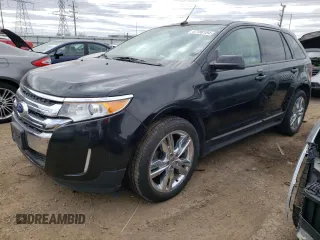2013 Ford Edge SEL with VIN 2FMDK3J93DBA43676, listed as a Copart auction lot 47180184 with 0 mi miles and Salvage Title. Bid and sale history available at carsss.com. Image 1.