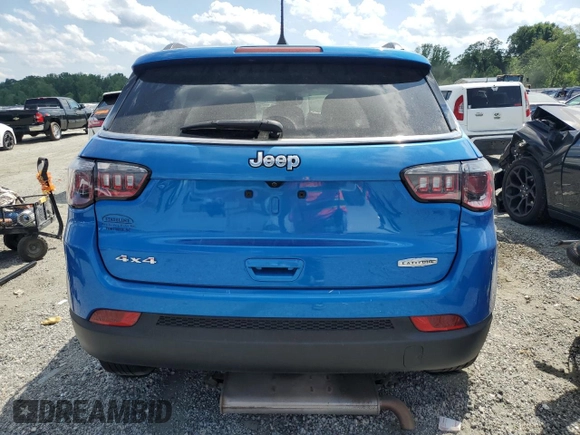 2021 Jeep Compass Latitude with VIN 3C4NJDBB1MT584118, listed as a Copart auction lot 55926585 with 89,454 mi miles and Salvage title. Bid and sale history available at DreamBid. Image 6.