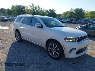 2021 Dodge Durango Citadel z VIN 1C4SDHET7MC760977, wystawiony jako IAAI lot #42246998 z przebiegiem 53 687 mil mil oraz . Historia ofert i sprzedaży dostępna na DreamBid. Obrazek 1.