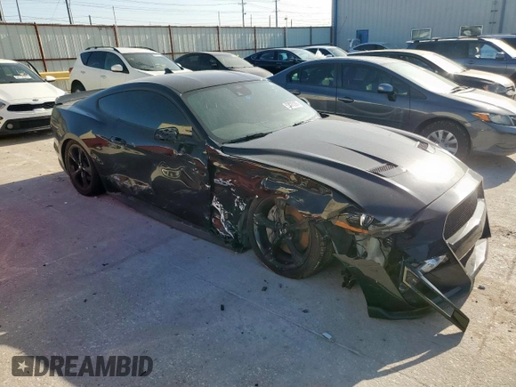 2021 Ford Mustang GT with VIN 1FA6P8CFXM5132329, listed as a Copart auction lot 52425335 with 49,262 mi miles and Salvage title. Bid and sale history available at DreamBid. Image 4.