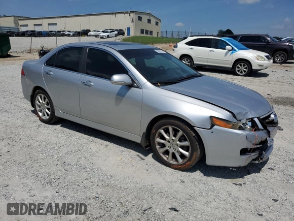 2006 Acura TSX Navi with VIN JH4CL96956C020863, listed as a Copart auction lot 62026715 with 163,374 mi miles and Salvage title. Bid and sale history available at DreamBid. Image 4.