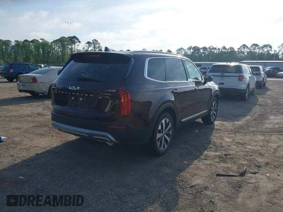 2022 Kia Telluride EX z VIN 5XYP34HCXNG263769, wystawiony jako IAAI lot #42273847 z przebiegiem 20 557 mil mil oraz . Historia ofert i sprzedaży dostępna na DreamBid. Obrazek 4.