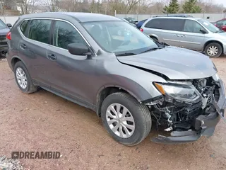 2017 Nissan Rogue SV with VIN KNMAT2MV4HP598576, listed as a IAAI auction lot 42061966 with 125,171 mi miles. Bid and sale history available at carsss.com. Image 1.