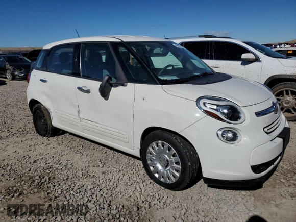 2014 FIAT 500L Pop with VIN ZFBCFAAH1EZ015571, listed as a Copart auction lot 46951065 with Not Provided miles and Salvage Title. Bid and sale history available at DreamBid. Image 4.