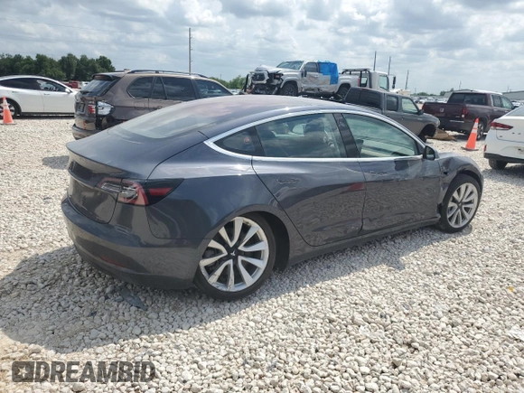 2018 Tesla Model 3 Long Range Battery with VIN 5YJ3E1EA6JF047204, listed as a Copart auction lot 54876935 with 62,735 mi miles and Salvage Title. Bid and sale history available at DreamBid. Image 3.