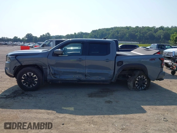 2023 Nissan Frontier SV with VIN 1N6ED1EK4PN622489, listed as a IAAI auction lot 42400562 with 25,595 mi miles and . Bid and sale history available at DreamBid. Image 14.