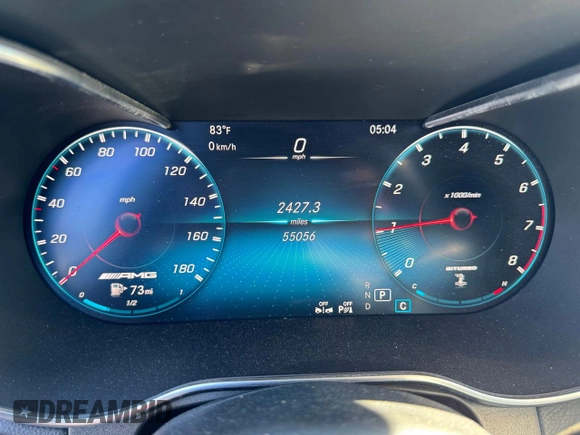 2020 Mercedes-Benz GLC with VIN W1N0G6EB8LF760129, listed as a Copart auction lot 53760095 with 55,056 mi miles and Clean Title. Bid and sale history available at carsss.com. Image 9.