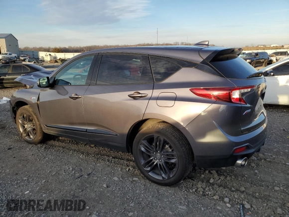 2021 Acura RDX w/A-Spec Package with VIN 5J8TC2H65ML046017, listed as a Copart auction lot 80743283 with 23,589 mi miles and Salvage Title. Bid and sale history available at carsss.com. Image 2.