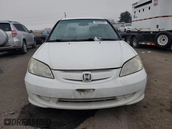 2004 Honda Civic LX with VIN 2HGES16674H574406, listed as a Copart auction lot 88926385 with 214,732 mi miles and Salvage Title. Bid and sale history available at carsss.com. Image 5.