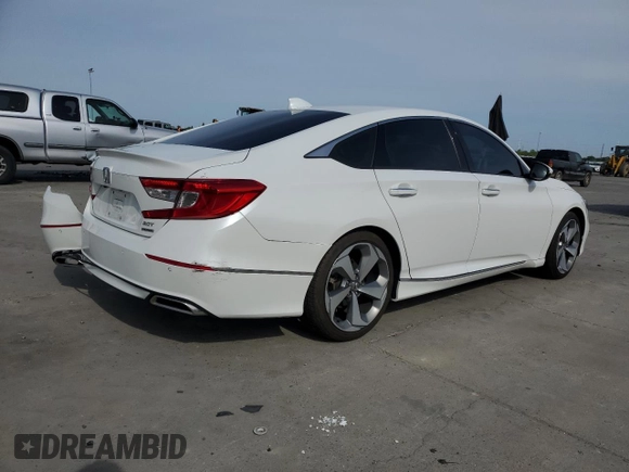 2019 Honda Accord Touring with VIN 1HGCV2F98KA036100, listed as a Copart auction lot 53405685 with 67,744 mi miles and Salvage title. Bid and sale history available at DreamBid. Image 3.