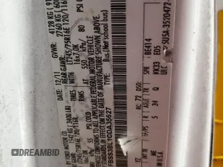 2012 Ford Econoline Passenger XL with VIN 1FBSS3BL1CDA35627, listed as a Copart auction lot 57001114 with Not Provided miles and Salvage Title. Bid and sale history available at DreamBid. Image 14.