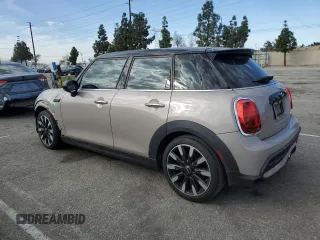 2023 MINI Hardtop 4 Door Cooper S with VIN WMW53DK09P2S84418, listed as a Copart auction lot 47293295 with 37,432 mi miles and Salvage title. Bid and sale history available at DreamBid. Image 2.