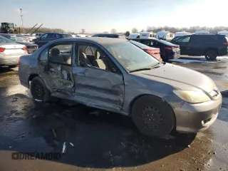 2004 Honda Civic LX with VIN 2HGES16584H560845, listed as a Copart auction lot 89105045 with Not Provided miles and Salvage Title. Bid and sale history available at DreamBid. Image 4.