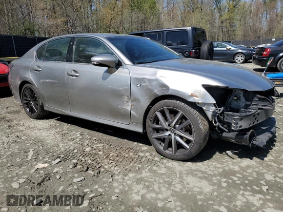 2017 Lexus GS 350 with VIN JTHCZ1BLXHA005291, listed as a Copart auction lot 51917785 with 167,476 mi miles and Salvage title. Bid and sale history available at DreamBid. Image 4.