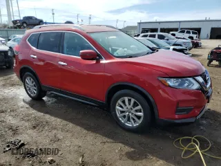 2017 Nissan Rogue S with VIN JN8AT2MV8HW266814, listed as a Copart auction lot 48042345 with 104,747 mi miles and Salvage Title. Bid and sale history available at carsss.com. Image 4.